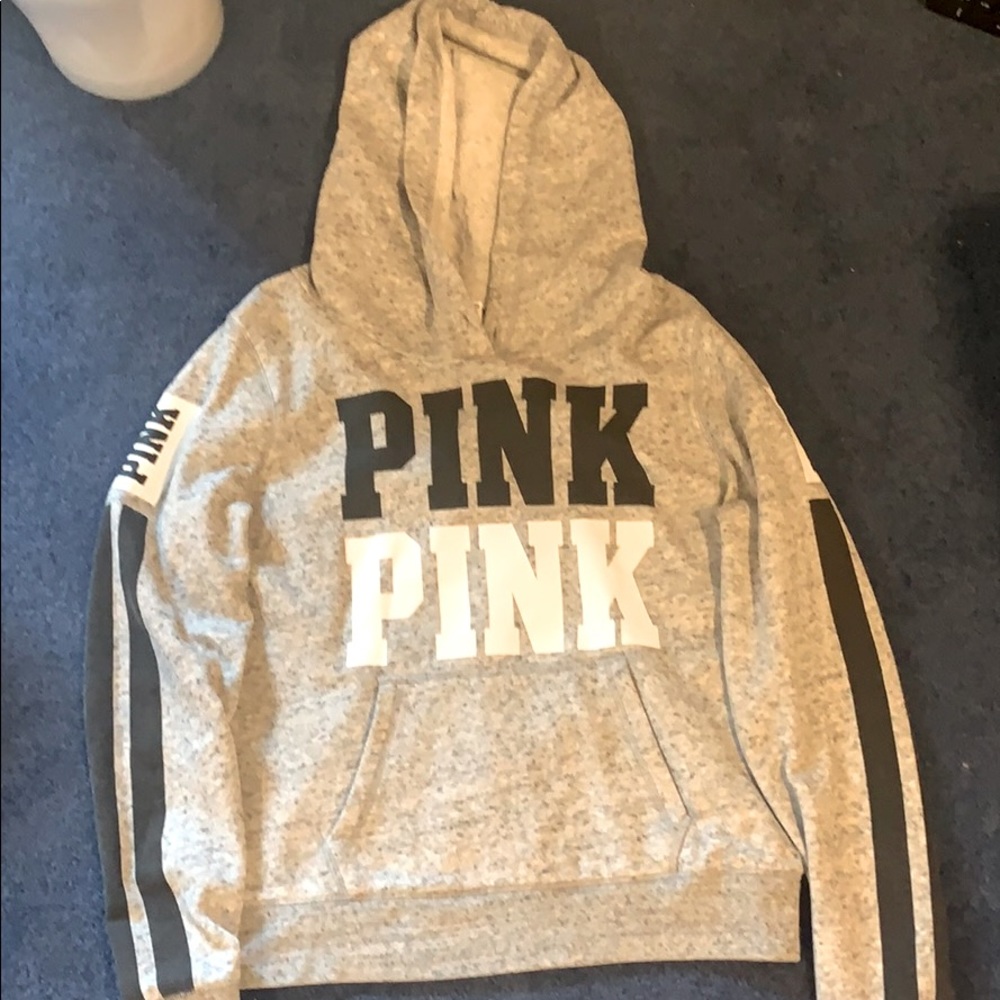 PINK grey hoodie